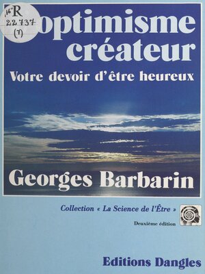 cover image of L'optimisme créateur